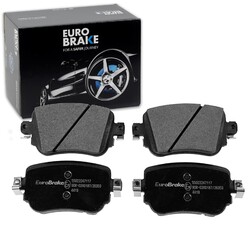 EUROBRAKE BREMSBELÄGE SATZ HINTERACHSE PASSEND FÜR AUDI A1 Q3 SEAT ALHAMBRA
