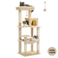 Kratzbaum XXL Katzenbaum Katzenkratzbaum Kletterbaum Spielbaum für Katzen 143cm