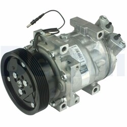 1x Kompressor, Klimaanlage DELPHI TSP0159853 passend für RENAULT DACIA
