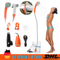 Camping Dusche mit Akku Brause Tauchpumpe Garten Outdoor Hundedusche USB Tragbar