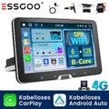 8 Core 6+128G Carplay Android 14 Autoradio 1 DIN GPS Kamera Drehbarer Bildschirm