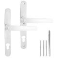 Türgriff / Türdrücker / Türklinke Drückergarnitur DHS 92mm - weiß 2x Griff