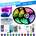 24V LED Streifen RGB RGBW SMD 5050 5M Strip WIFI APP Alexa Controller Trafo Band