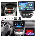 Carplay Autoradio Android 13 Für Peugeot 107 Citroen Toyota Aygo C1 KAM GPS NAVI