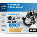 ANHÄNGERKUPPLUNG für Seat Leon ST 13-19 abnehmbar BRINK +13pol E-Satz spezifisch