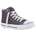 Herren Sneaker High Schnürer Bequeme Basic Freizeit Stoff Schuhe 902294