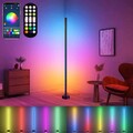 RGB LED Stehlampe Dimmbar Eckleuchte Standleuchte Wohnzimmer Bluetooth mit App