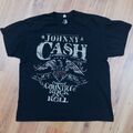 Jonny Cash T-Shirt Coutry Rock N Roll - Gr. XL - schwarz - ZION Rootswear