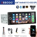 Autoradio 1 DIN Android 13 32G Apple Carplay GPS Navi RDS Bluetooth WIFI +Kamera