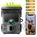 Solar Powered 4K 85MP Wildkamera WLAN Bluetooth Jagdkamera Bewegungsmelder