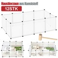 Freigehege DIY Laufstall Laufgitter Welpenauslauf Kleintier ohne Tür Kaninchen