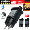 3x 6W 31V Premium LED Netzteil 8 Programme Modi Timer Adapter Trafo Lichterkette