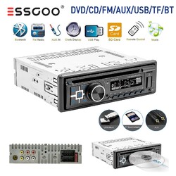 Autoradio Single 1 DIN Mit DVD CD MP3 Player USB Bluetooth TF AUX Fernbedienung