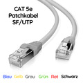 CAT5e Patchkabel Netzwerkkabel LAN Kabel SF/UTP RJ45 DSL TV Internet