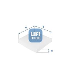 UFI (53.210.00) Innenraumfilter Pollenfilter Mikrofilter für FIAT LANCIA