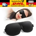 3D Schlafmaske Schlafbrille Augenmaske Reise 100% lichtundurchlässig PREMIUM