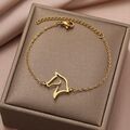 Wunderschönes Edelstahl Armband Pferd Geschenk Reiten Schmuck