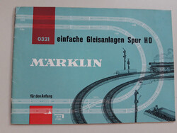 Märklin einfache Gleisanlagen 0321 Spur H0 M-Gleise 51.. und 52.. Ausgabe 1962