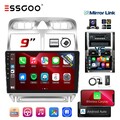 Autoradio Carplay 2+64G Android 13 DAB+ GPS Nav Kamera Für Peugeot 307 2002-2013