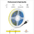 USB/DC 12V 5V COB LED Streifen Stripe Band Warmweiss Kaltweiss Keine Lichtpunkt