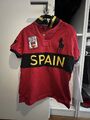 Polo Ralph Lauren Spain Shirt Größe S/P Custom Fit - Rot Schwarz - Spanien