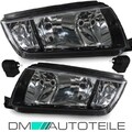 Scheinwerfer Links Rechts Chrom Schwarz 99-08 H7/H3 passend für Skoda Fabia 6Y