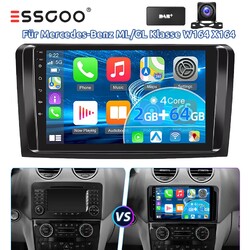 Android 13 Für Mercedes Benz ML/GL Klasse W164 X164 Autoradio GPS DAB+ Carplay