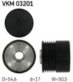 SKF Generatorfreilauf VKM 03201 für FIAT