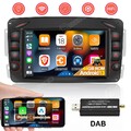 DAB+ Autoradio Für Mercedes Benz C CLK Klasse W203 W209 Android GPS CarPlay 64GB