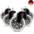 5er Set Hartbodenrollen | Bürostuhl Rollen 11x22mm | leise Ersatzrollen für T