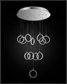 Design  A Chrom warmweiß Luxus Modern sparsam Neu LED Y8001-12 Pendelleuchte