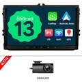 DVR+ Eonon VWA13 9" IPS Touchscreen Autoradio Android 13 CarPlay GPS NAVI Für VW