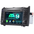 4+64G Autoradio Für Mercedes-Benz A/B Klasse W169 W639 W245 GPS Navi Android 14