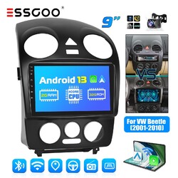 Android 13 Auto 2+32G CarPlay Autoradio GPS NAVI RDS Für VW Beetle 2001-2010 Cam