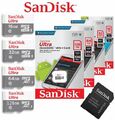 SanDisk 16GB 32GB 64GB 128GB Micro SD Speicherkarte Memory Card ULTRA TF C10 DE