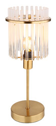 GLOBO Lighting Tischleuchte GORLEY DH 15x37.50 cm gold Tischlampe Klemmleuchte