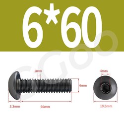 Linsenkopfschrauben M2 M2,5 M3 M4 M5 M6 M8 ISK ISO 7380 Edelstahl V2A A2 Schwarz