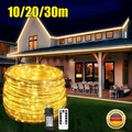 10m-30m LED Lichterschlauch Außen Lichtschlauch Lichterkette 8 Modi Außenbereich