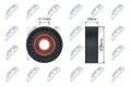 Spannrolle Keilrippenriemen NTY RNK-AR-019 Kunststoff für OPEL COMBO X12 Tour KA