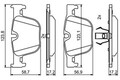0 986 494 786 BOSCH Bremsbelagsatz, Scheibenbremse für BMW