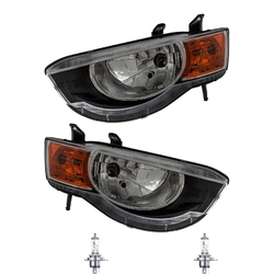 Scheinwerfer Set für Mitsubishi COLT VII Z2 CZ 09.08- H4 inkl. OSRAM FLW