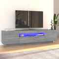 TV Schrank mit LED-Leuchten Lowboard Fernsehschrank mehr Auswahl DE