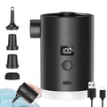 Elektrische Luftpumpe 4000mAh Akku Luftpumpe mit 4 Luftdüsen für Schlauchboot ,