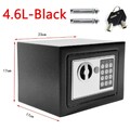 Kleiner elektronischer Mini Safe Tresor Schranktresor mit Zahlenschloss Schwarz