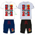 Spiderman Kinder Set 2 tlg. T-Shirt und kurze Hose Shorts Jungen Mädchen 104-134