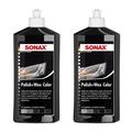 SONAX Polish+Wax Color Wachs Auto Politur 2 Stück Außen Pflege 500 ml schwarz