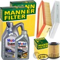 MANN INSPEKTIONSPAKET+6L MOBIL 5W-30 ÖL passend für MERCEDES A-KLASSE W176 X117