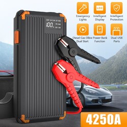 4250A Auto Starthilfe Jump Starter Ladegerät 12V Booster Powerbank 26800mAh