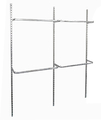 Rückwandsystem Wandgarderobe begehbar Kleiderschrank Regalsystem Wandregal Regal