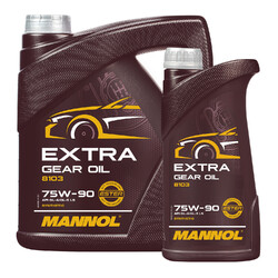5 (4+1) Liter MANNOL SAE 75W-90 API GL 4/5 LS Extra Getriebeöl u. Achsöl